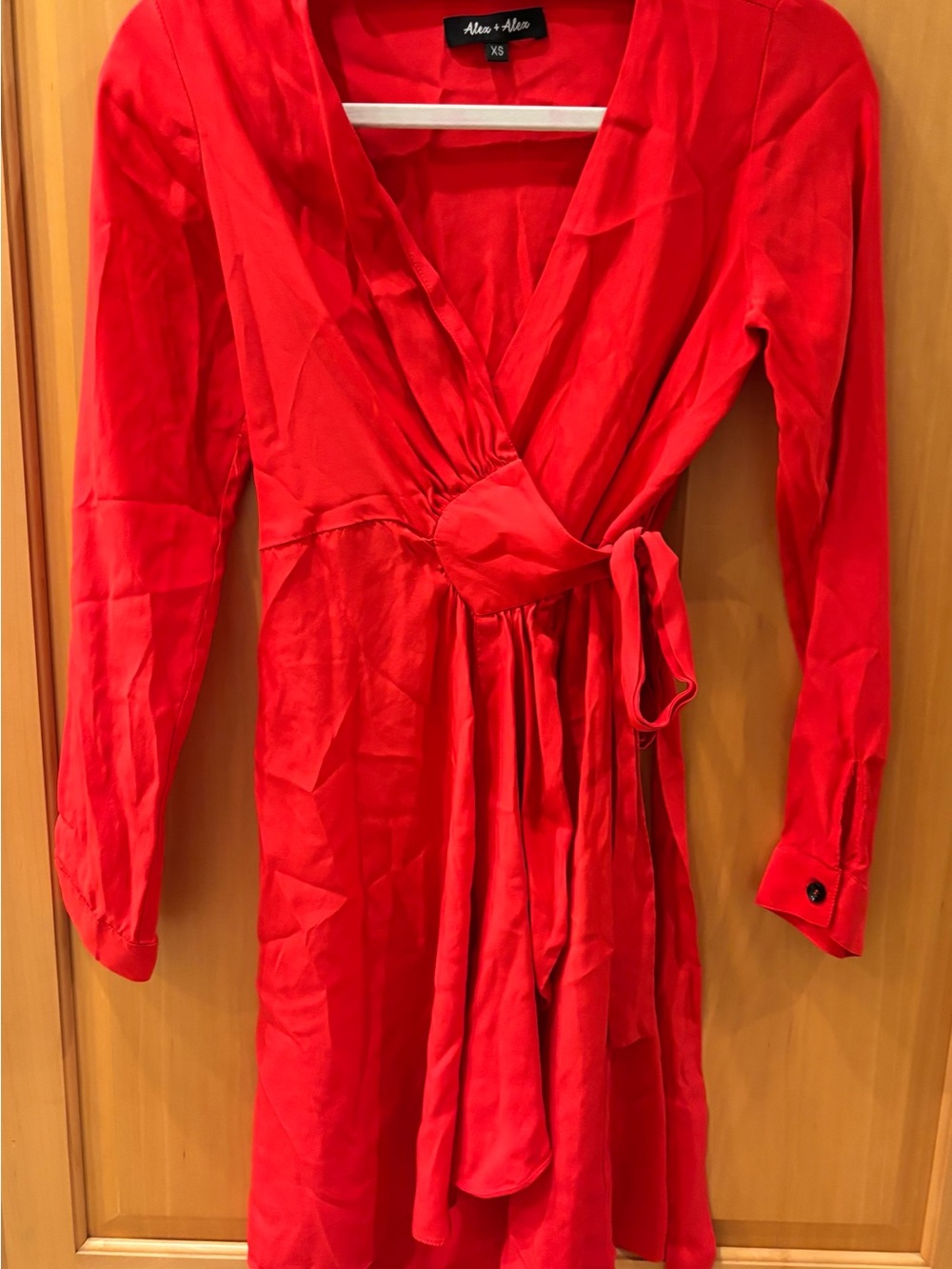 Alex + Alex Red Wrap Mini Dress - never worn
